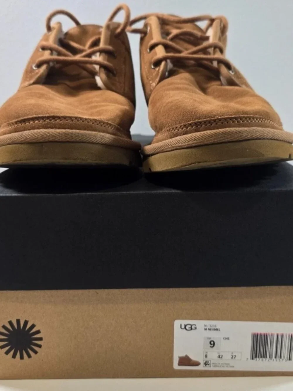 UGG Neumel Suede Chukka Boots Chestnut Brown Men's 9